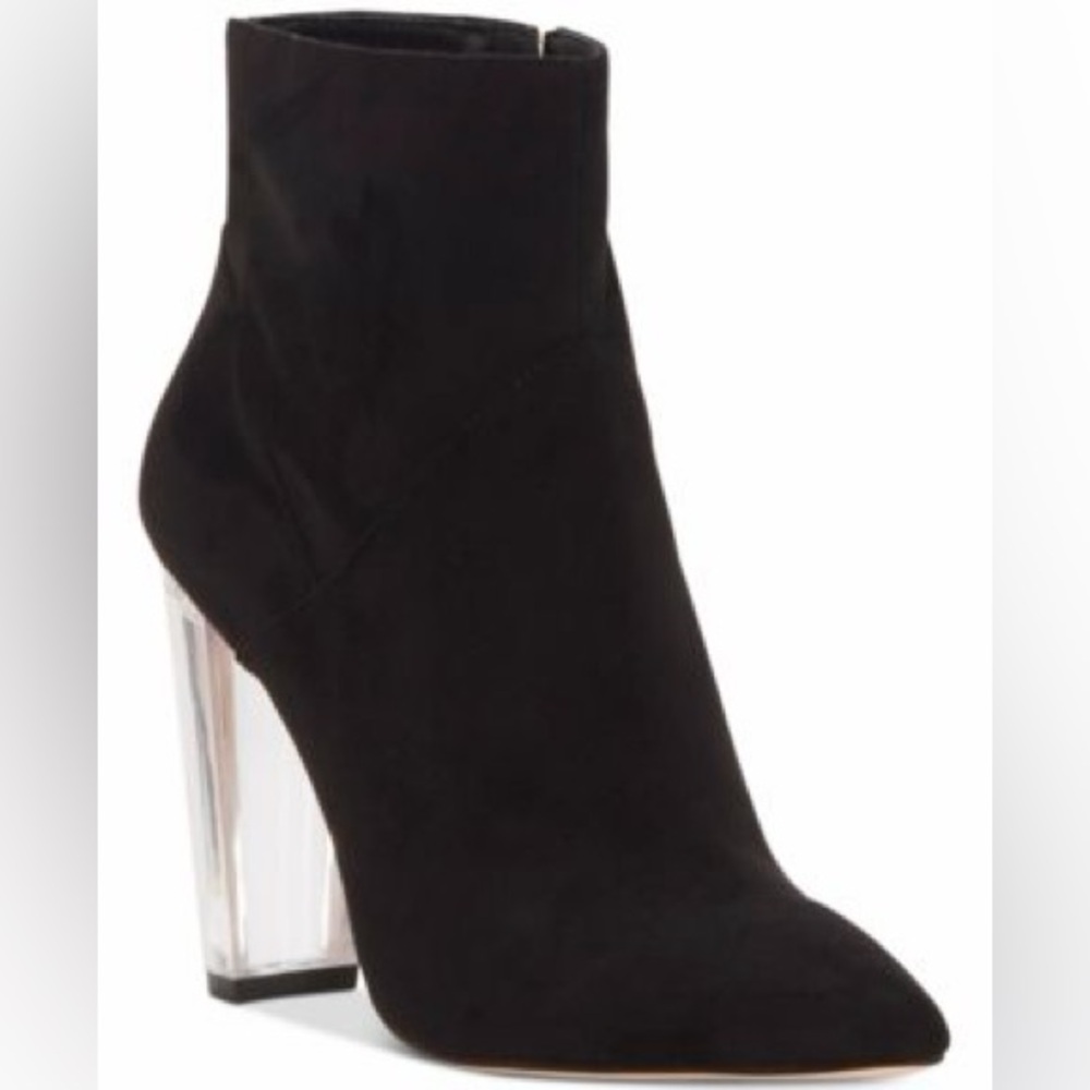 Jessica Simpson Tarek Lucite-Heel Booties